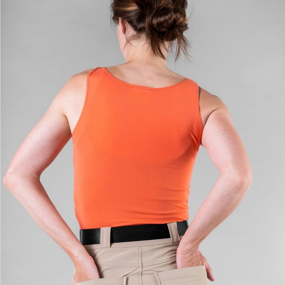 Alder Apparel Be Free Crop Tank - Papaya